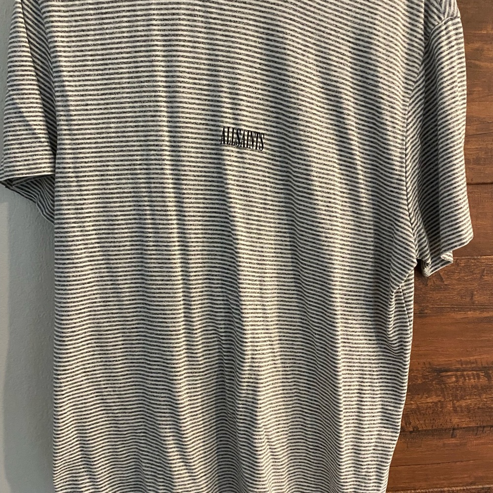 All Saints Stripe T-shirt sz M